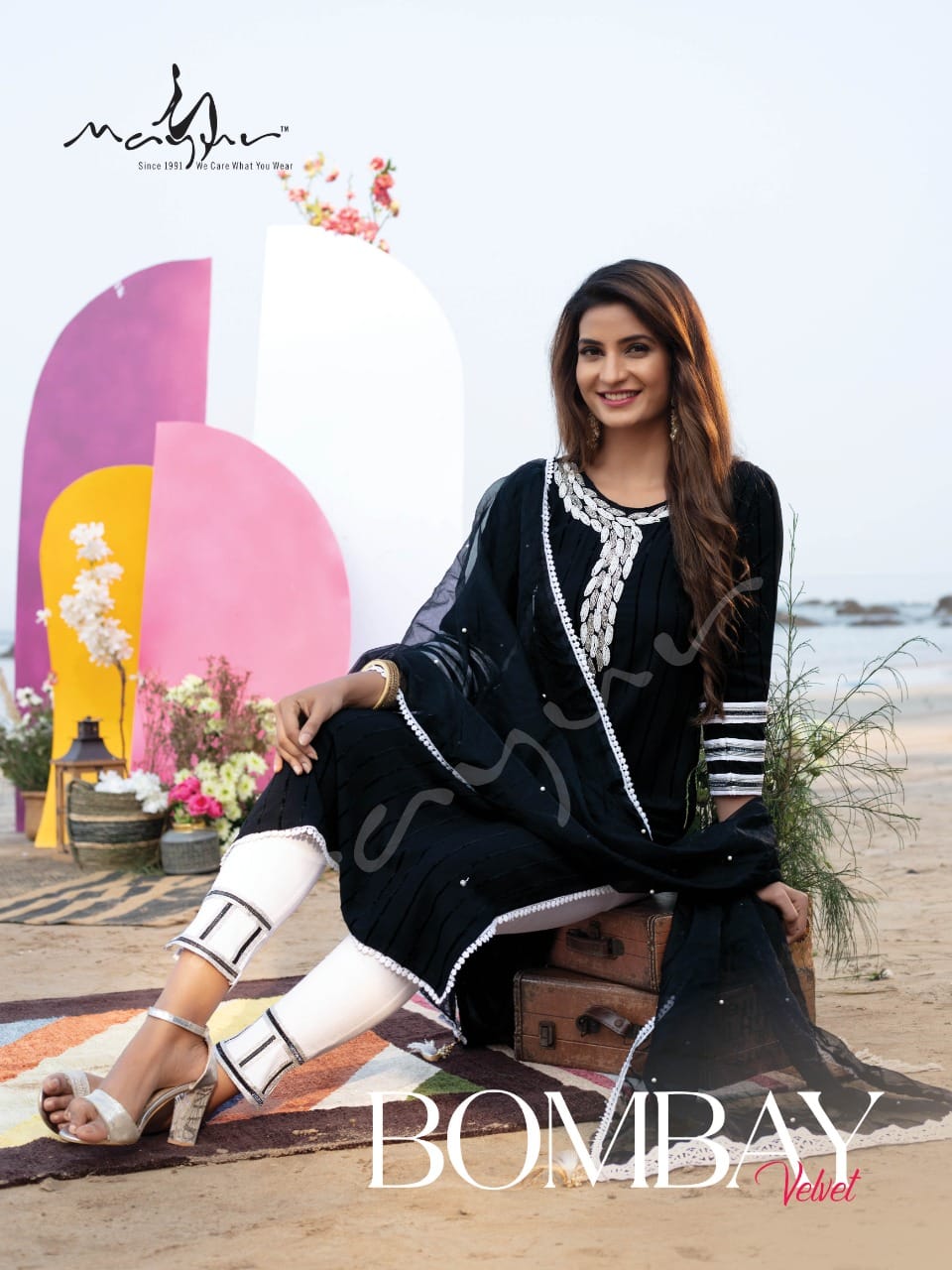 Mayur Bombay Velvet 1 Exclusive Party Wear Ready Made Suit Collection